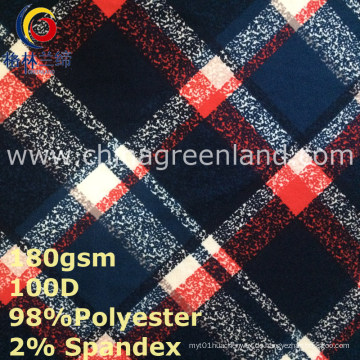 Spandex-Polyester-Milchfaser gestrickter gepeachter Stoff für Gewebe (GLLML361)